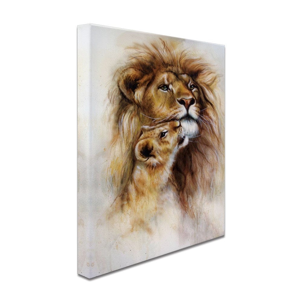 A Lions Love Canvas Print wall art product Jozef Klopacka / Shutterstock