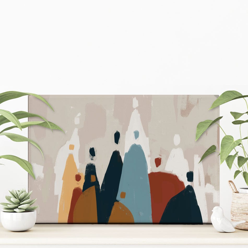 Abstract Group Of People Canvas Print wall art product Cassette Bleue / Shutterstock