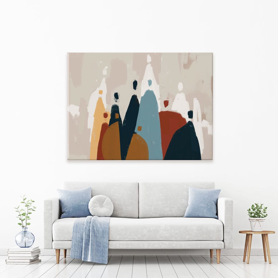 Abstract Group Of People Canvas Print wall art product Cassette Bleue / Shutterstock
