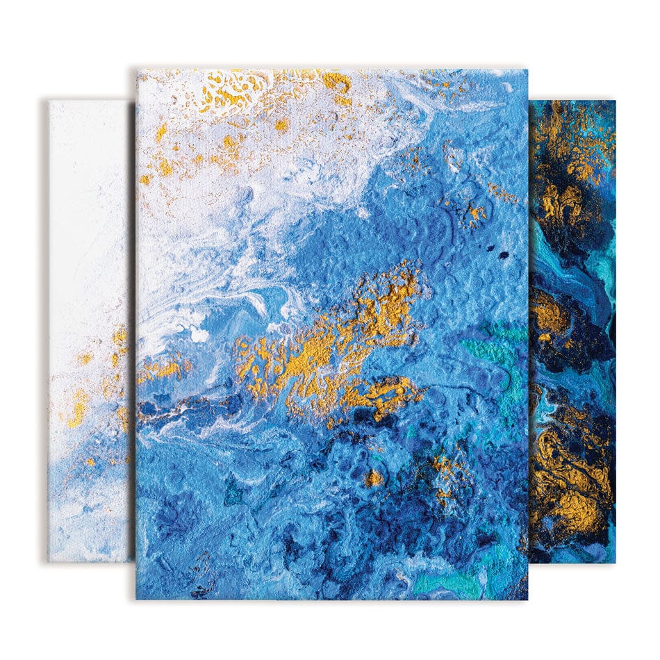 Abstract Ocean Trio Canvas Print wall art product CYC / Shutterstock