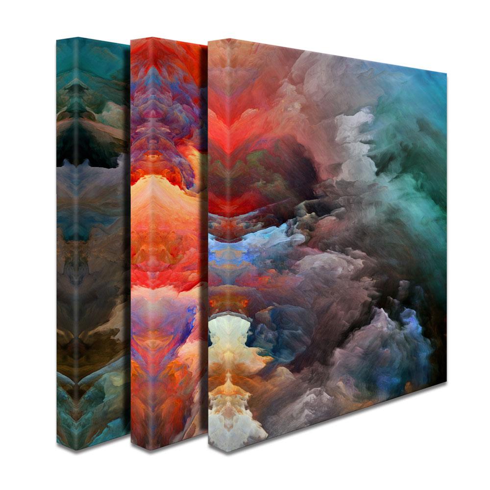 Abstract Paint Spatter Trio Canvas Print wall art product agsandrew / Shutterstock