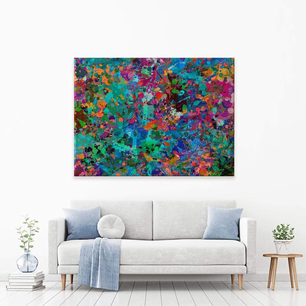 Abstract Splashes Canvas Print wall art product ARTEMENKO VALENTYN / Shutterstock