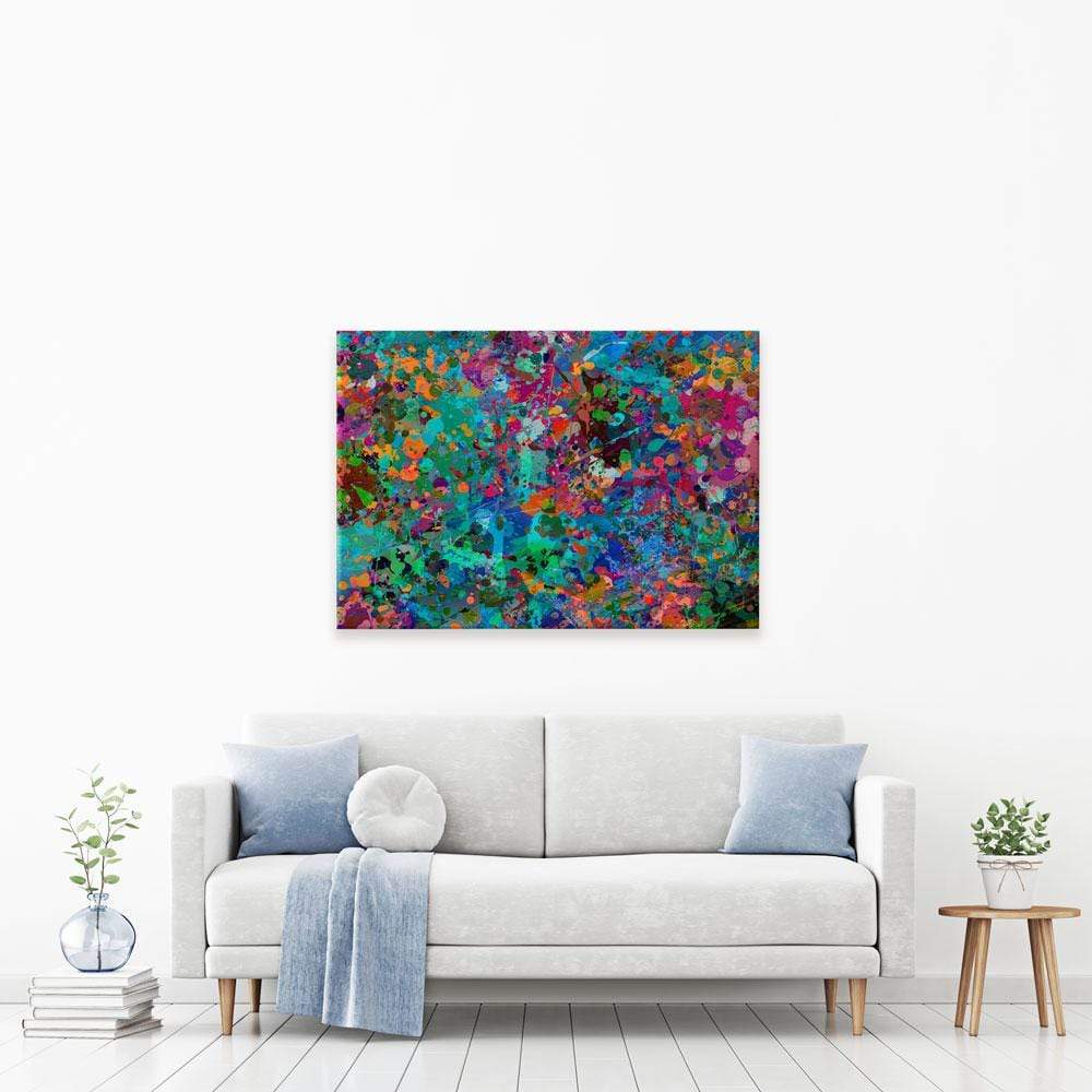 Abstract Splashes Canvas Print wall art product ARTEMENKO VALENTYN / Shutterstock