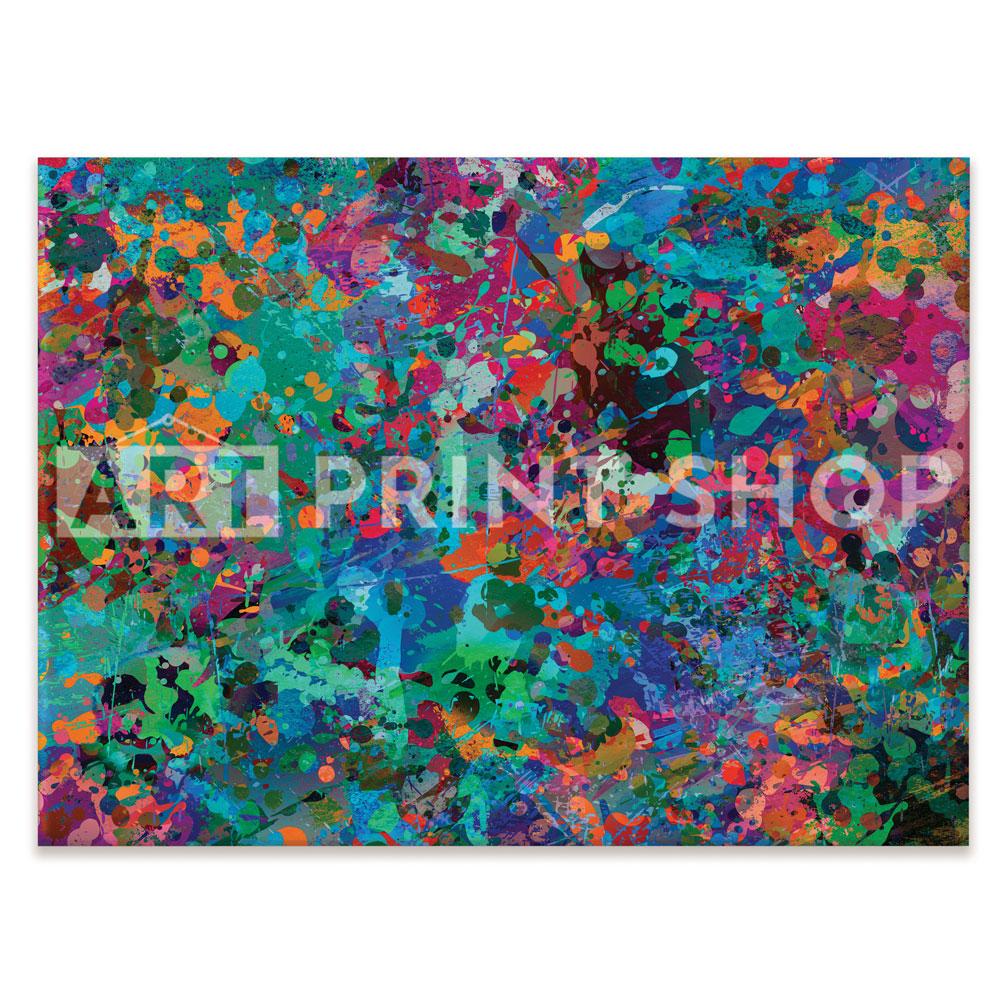 Abstract Splashes Canvas Print wall art product ARTEMENKO VALENTYN / Shutterstock