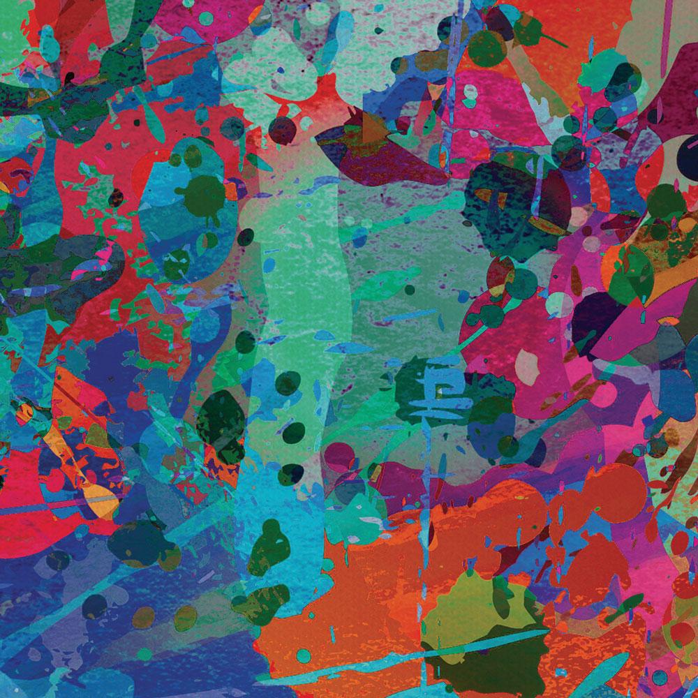 Abstract Splashes Canvas Print wall art product ARTEMENKO VALENTYN / Shutterstock
