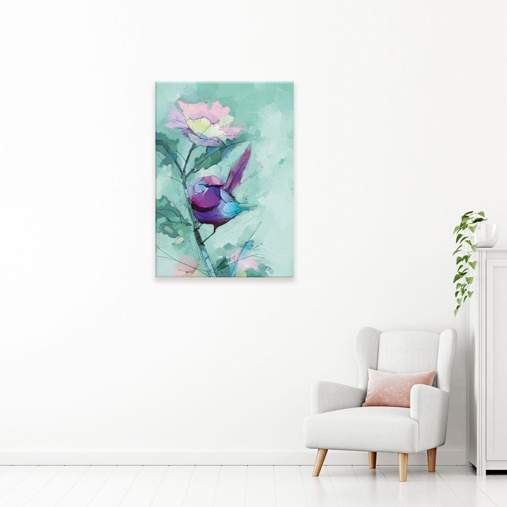 Bird In Spring Canvas Print wall art product pluie_r / Shutterstock