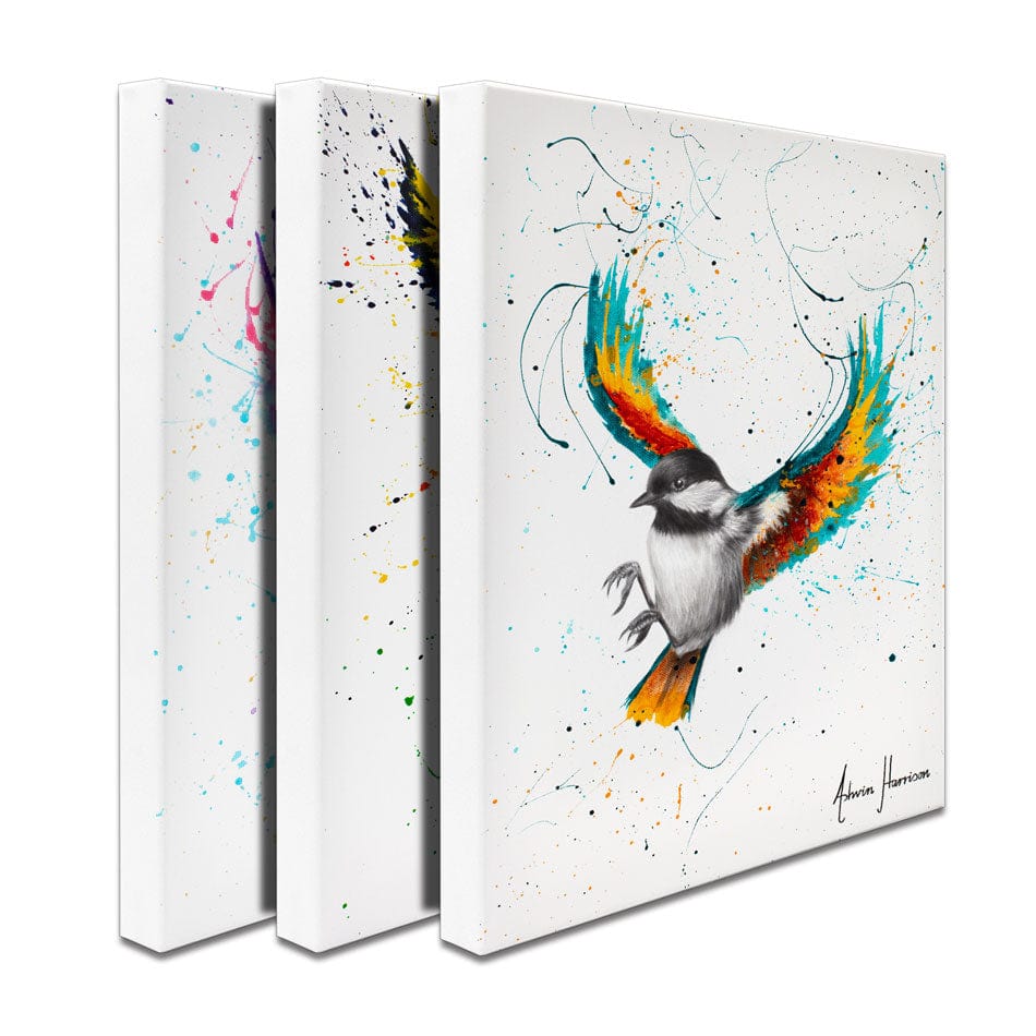 Birds Trio Canvas Print wall art product Ashvin Harrison