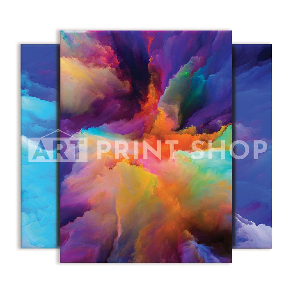 Blue Abstract Trio Canvas Print wall art product agsandrew / Shutterstock