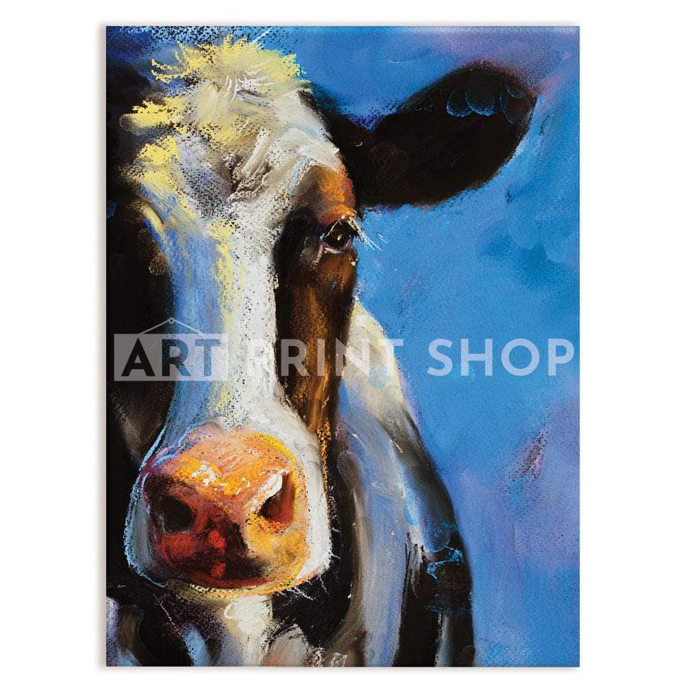 Blue Cow Oil Painting Canvas Print wall art product Ivailo Nikolov / Shutterstock