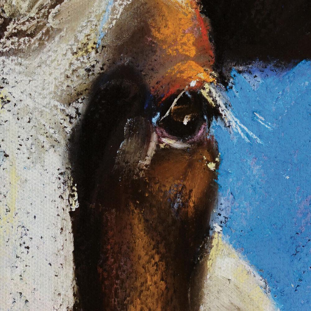 Blue Cow Oil Painting Canvas Print wall art product Ivailo Nikolov / Shutterstock