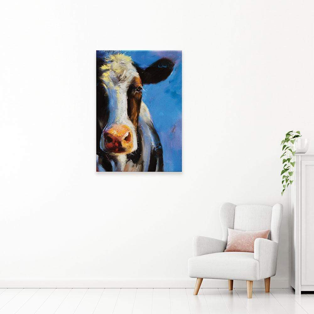 Blue Cow Oil Painting Canvas Print wall art product Ivailo Nikolov / Shutterstock