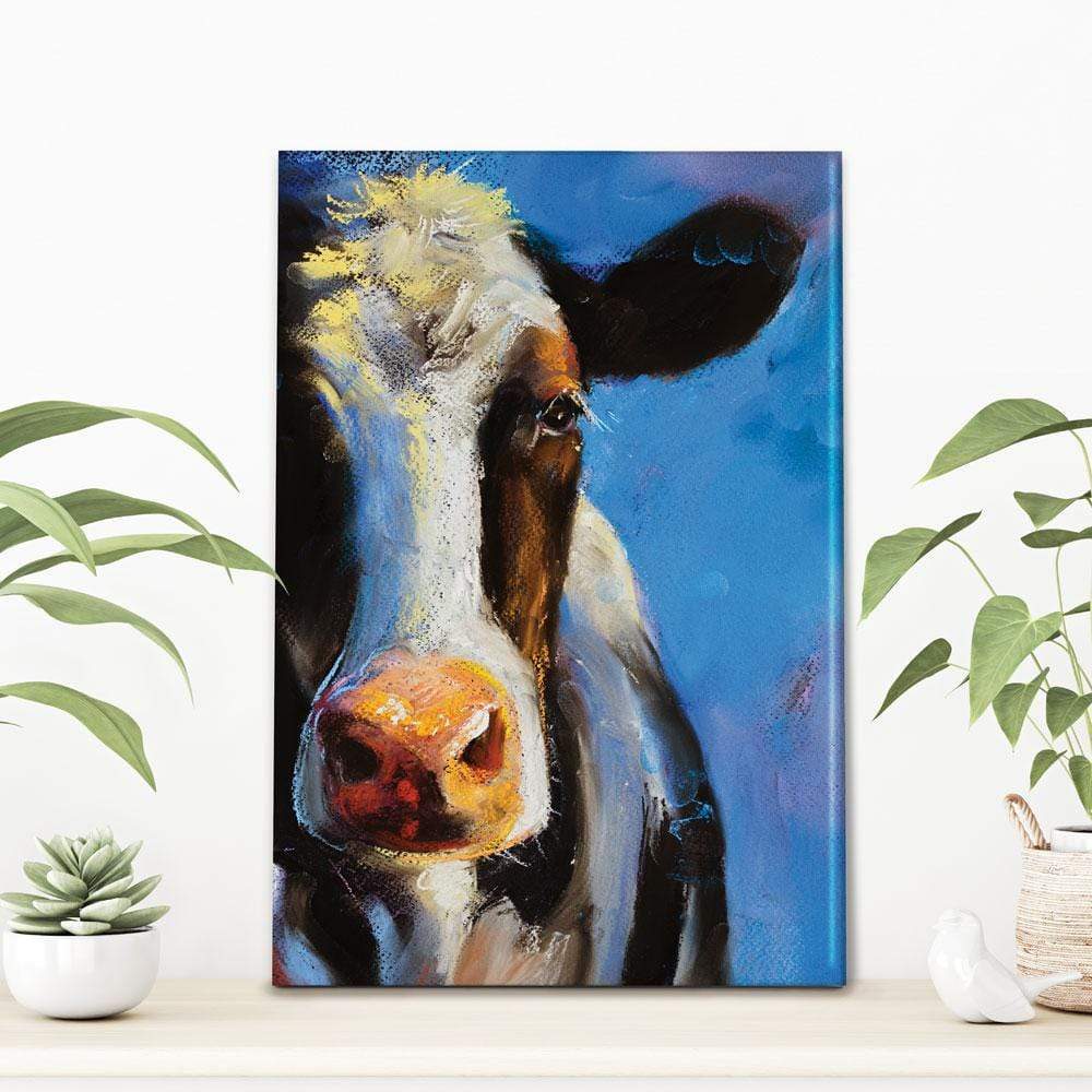 Blue Cow Oil Painting Canvas Print wall art product Ivailo Nikolov / Shutterstock