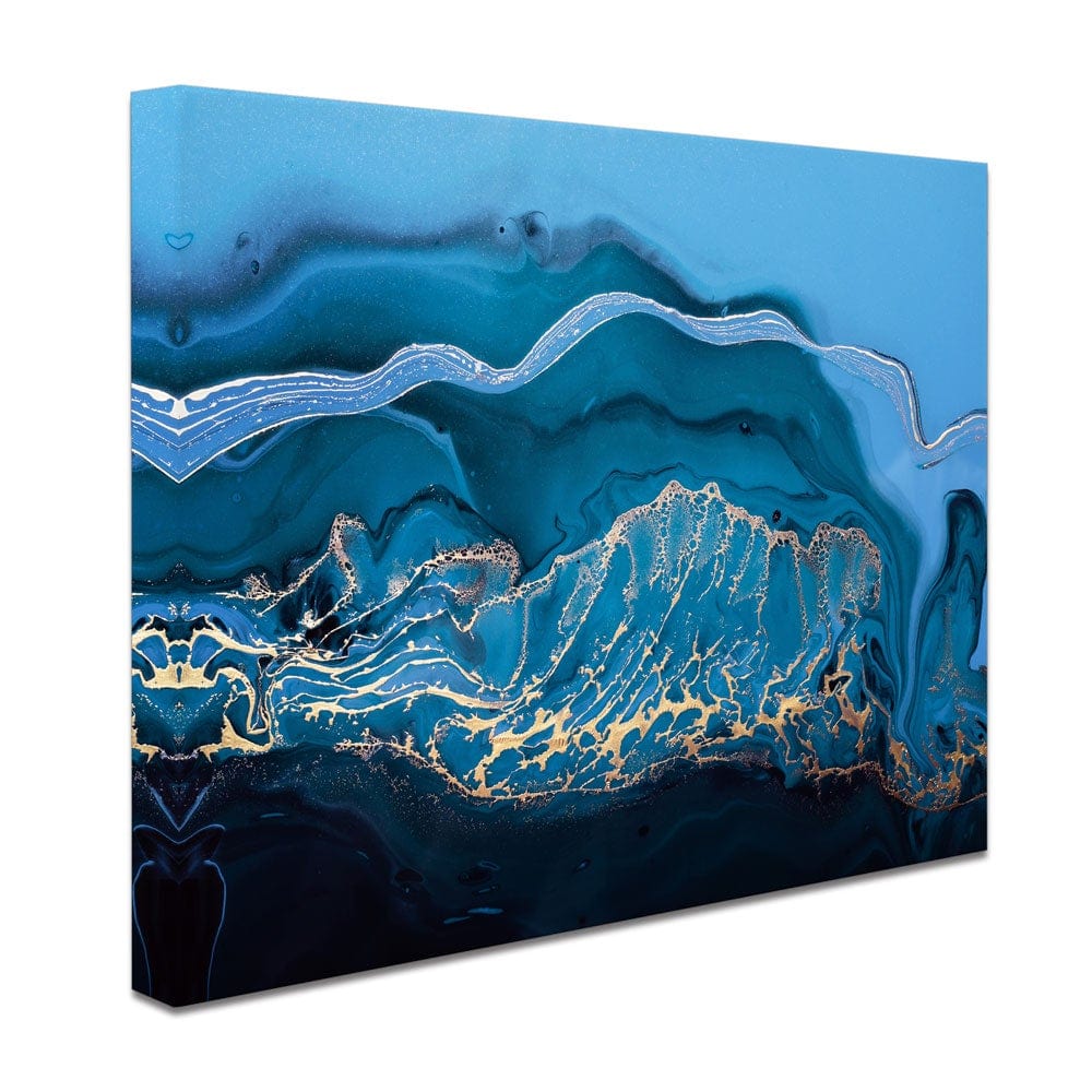 Blue Marble Waves Canvas Print wall art product colnihko / Shutterstock