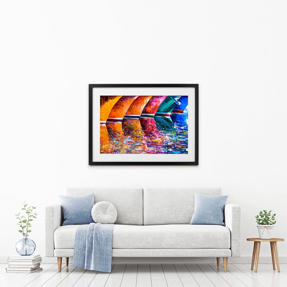 Boat Bottoms Framed Art Print wall art product Ivailo Nikolov / Shutterstock