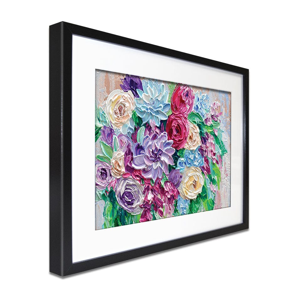 Bouquet Framed Art Print wall art product Olga Tkachyk