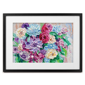 Bouquet Framed Art Print wall art product Olga Tkachyk