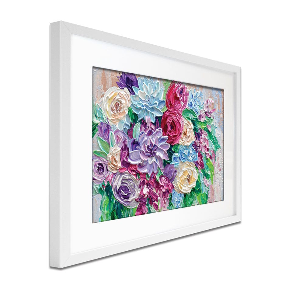 Bouquet Framed Art Print wall art product Olga Tkachyk