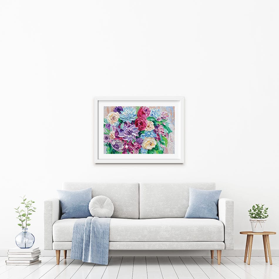 Bouquet Framed Art Print wall art product Olga Tkachyk