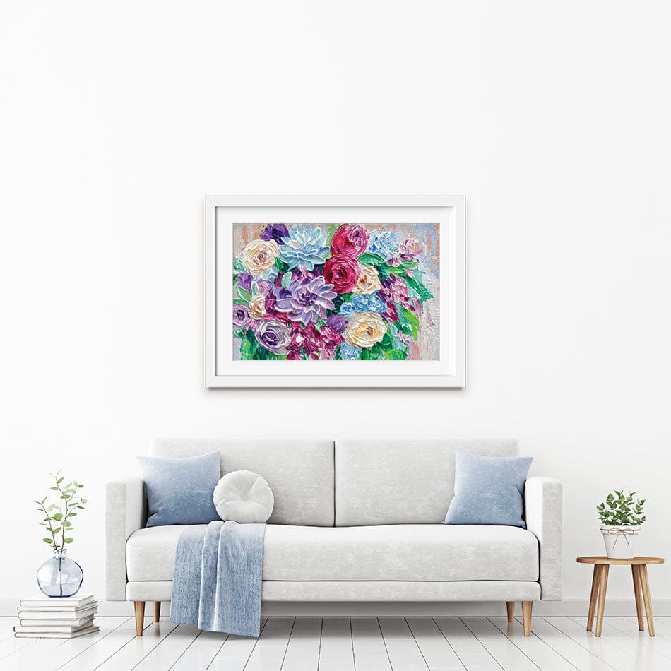 Bouquet Framed Art Print wall art product Olga Tkachyk