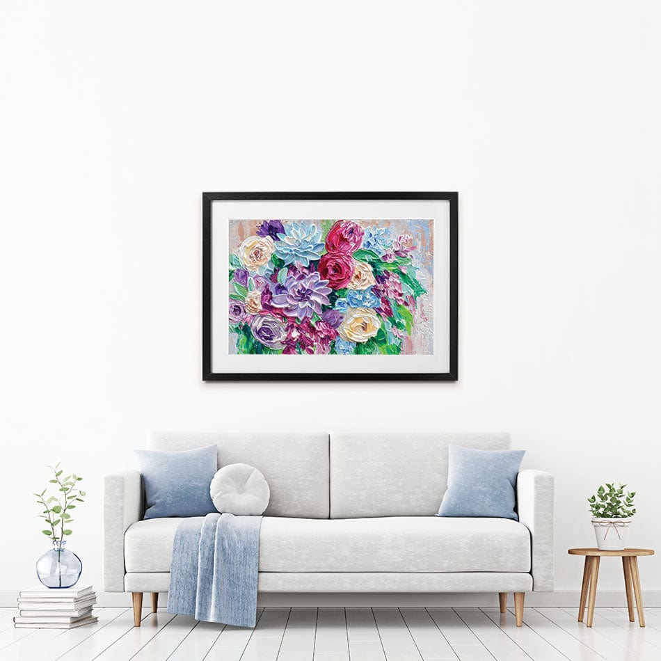 Bouquet Framed Art Print wall art product Olga Tkachyk