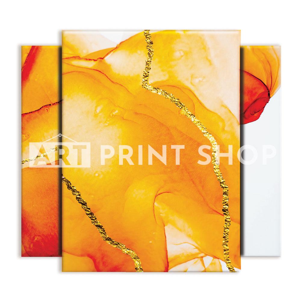 Bright Orange Trio Canvas Print wall art product CARACOLLA / Shutterstock
