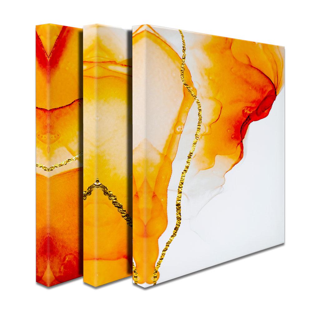 Bright Orange Trio Canvas Print wall art product CARACOLLA / Shutterstock