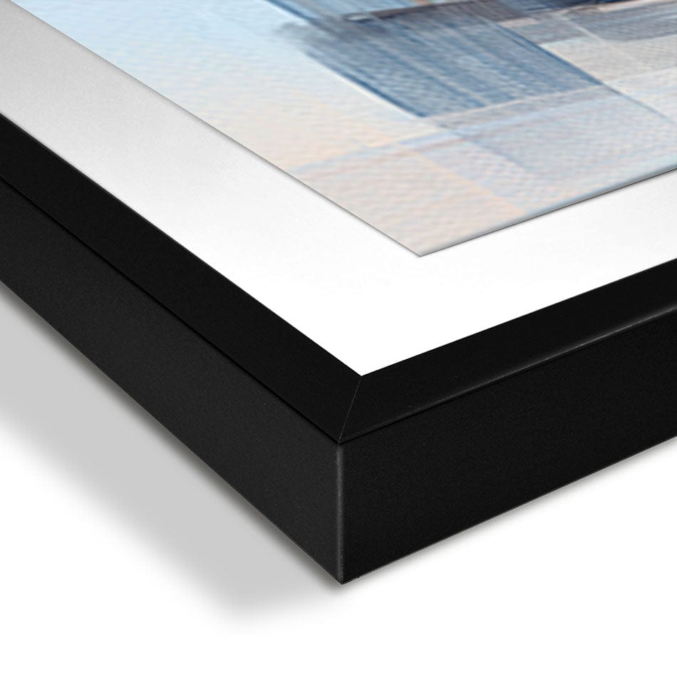 Brushed Beige And Blue Framed Art Print wall art product artGALINI / Shutterstock