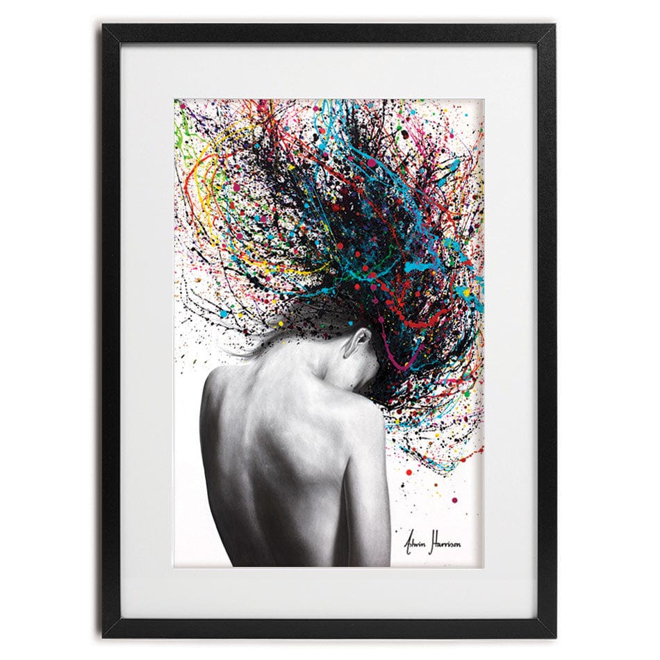 Cerebral Swirl Framed Art Print wall art product Ashvin Harrison
