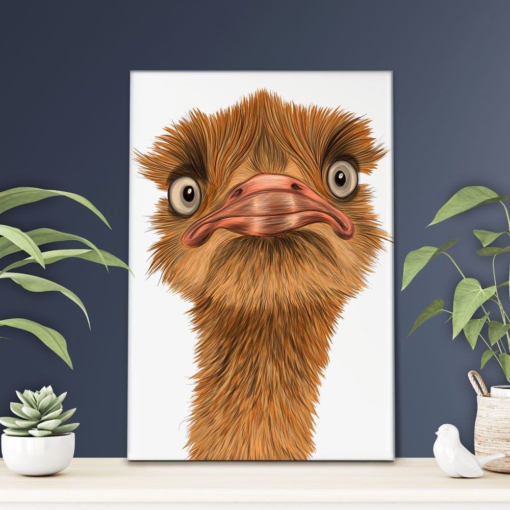 Comical Ostrich Canvas Print wall art product Dashkevich Snezhana / Shutterstock