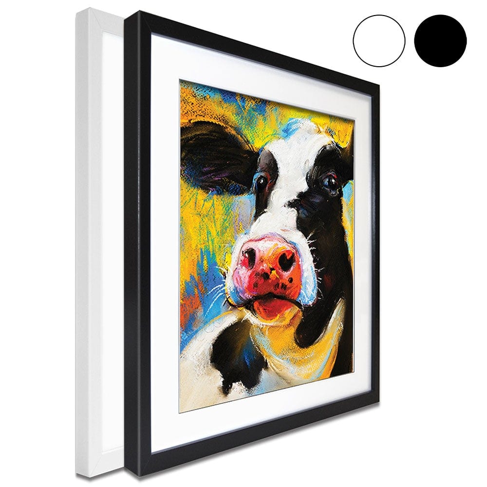 Cute Cow Portrait Framed Art Print wall art product Ivailo Nikolov / Shutterstock