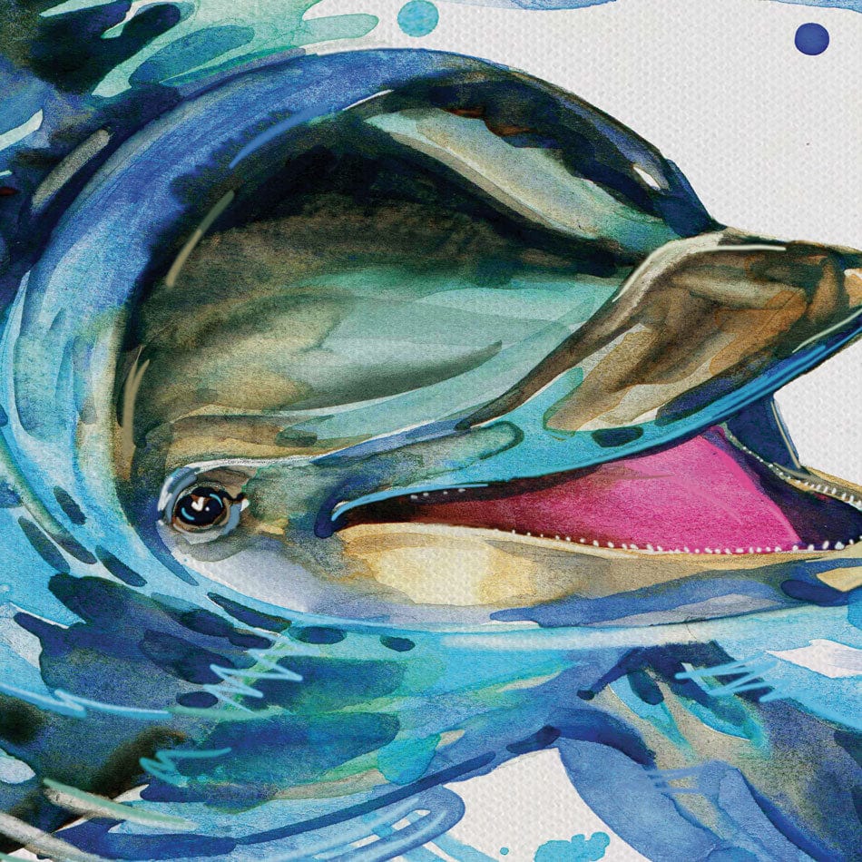 Dolphin Splash Canvas Print wall art product Faenkova Elena / Shutterstock