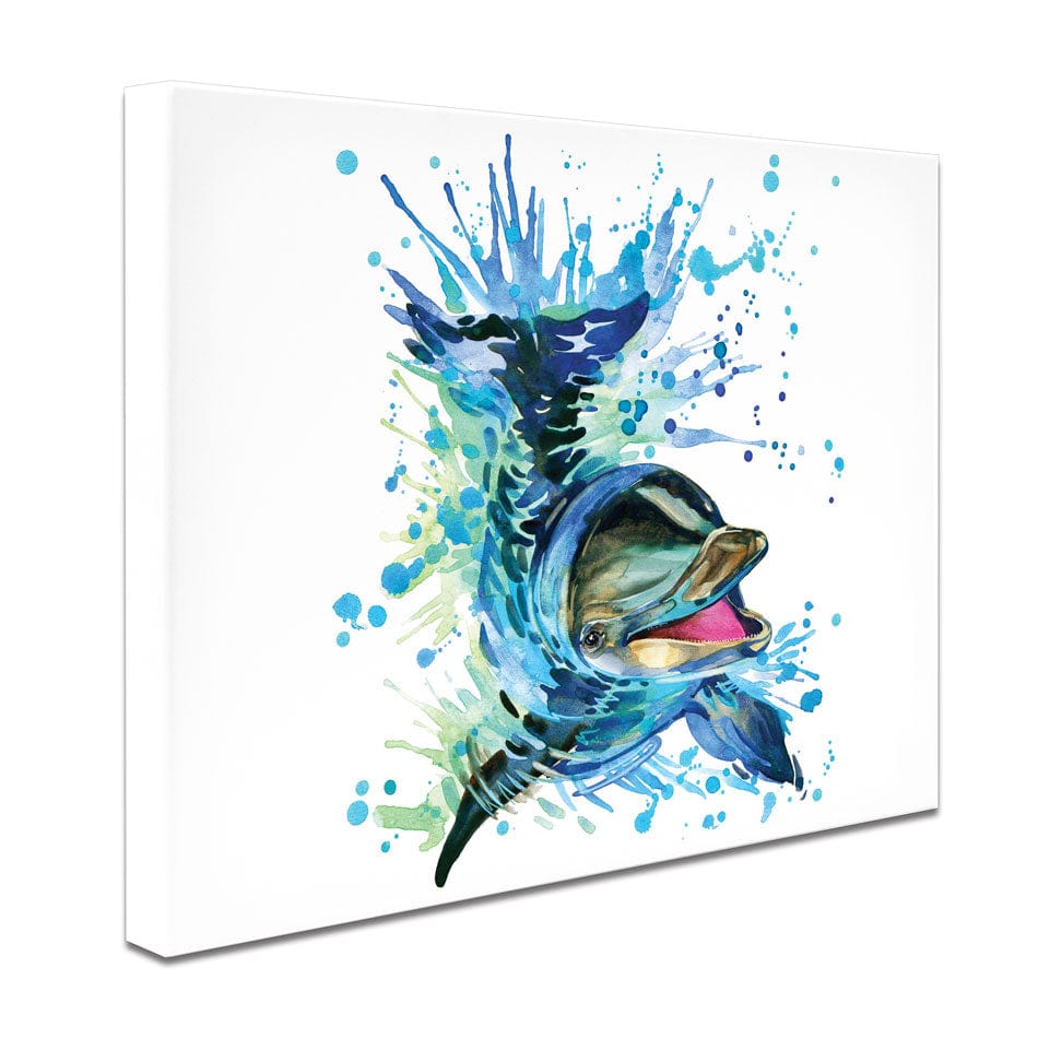 Dolphin Splash Canvas Print wall art product Faenkova Elena / Shutterstock