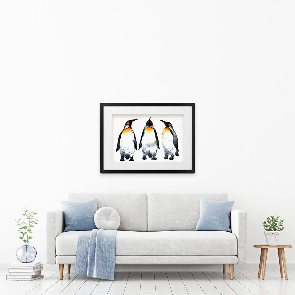 Emperor Penguins Framed Art Print wall art product Kovaleva Galina / Shutterstock
