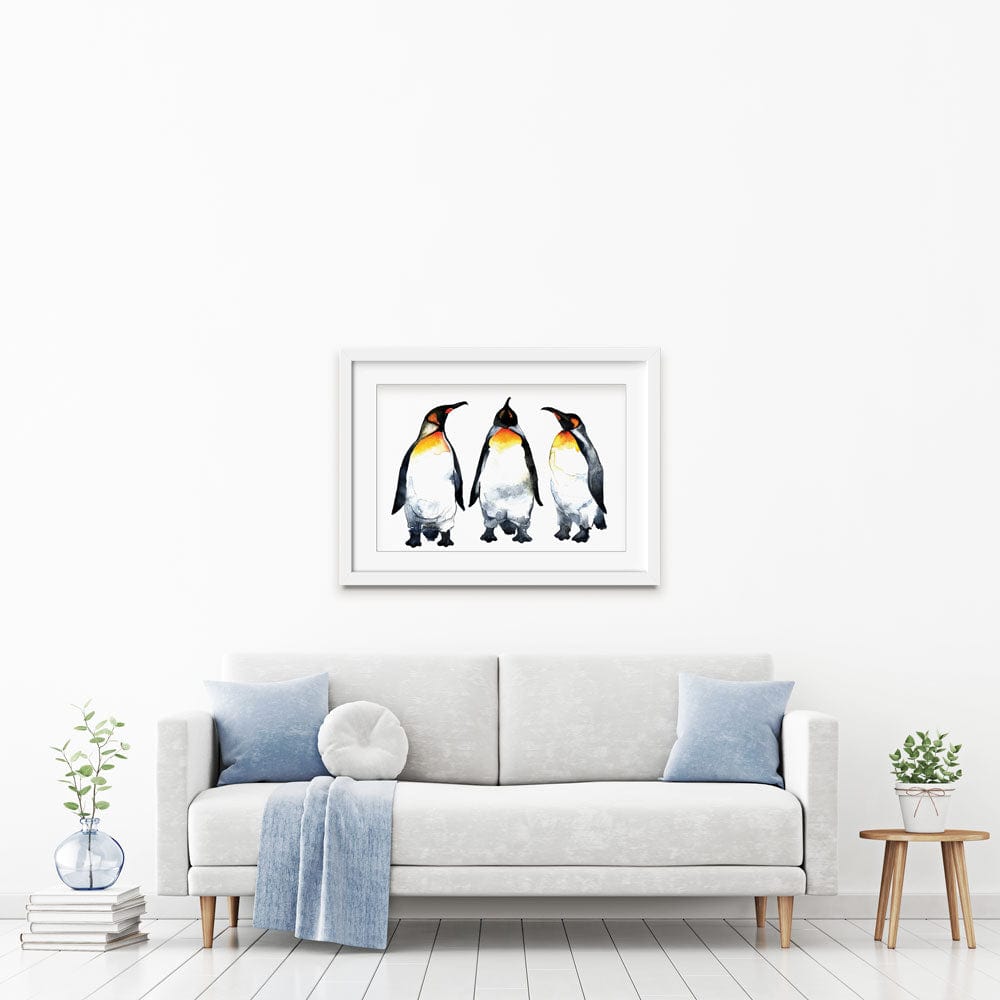 Emperor Penguins Framed Art Print wall art product Kovaleva Galina / Shutterstock