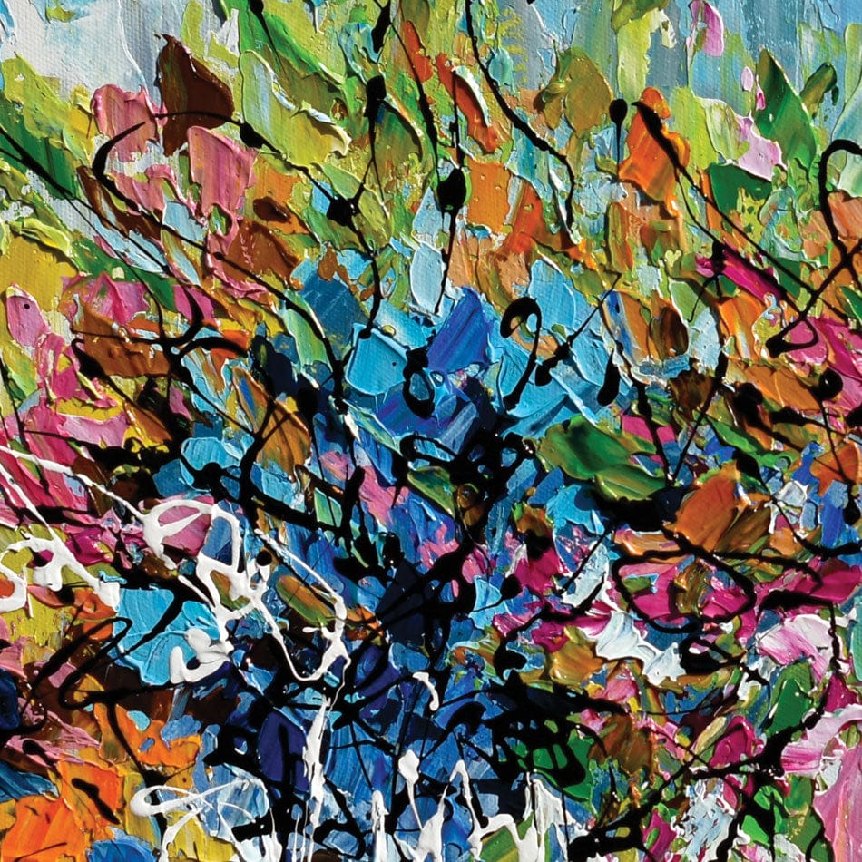Fall Flowers Canvas Print wall art product Olga Tkachyk