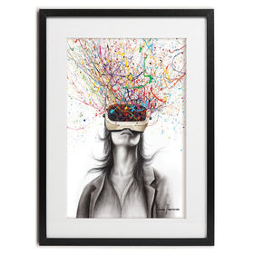 Filtered Reality Framed Art Print wall art product Ashvin Harrison