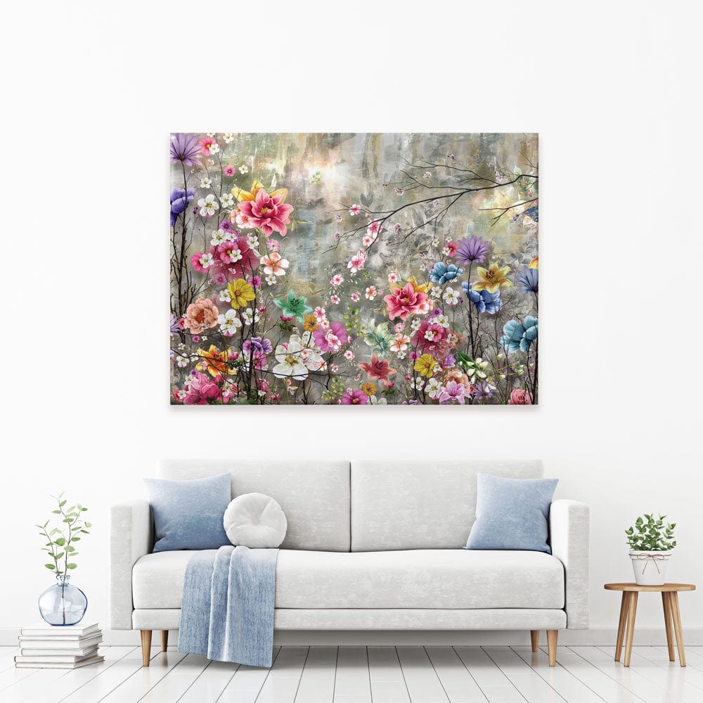 Flowers Everywhere Canvas Print wall art product Pawaris Pattano09 / Shutterstock