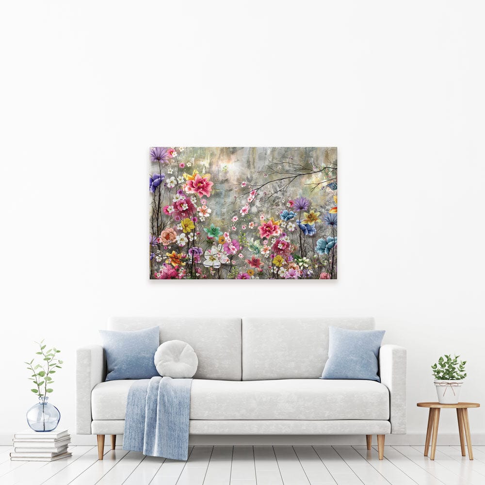 Flowers Everywhere Canvas Print wall art product Pawaris Pattano09 / Shutterstock