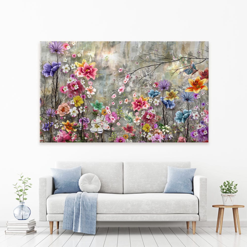 Flowers Everywhere Canvas Print wall art product Pawaris Pattano09 / Shutterstock
