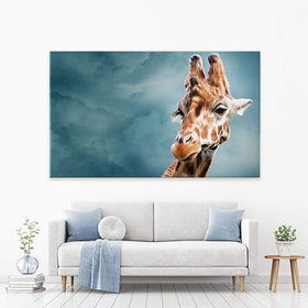 Giraffe In The Clouds Canvas Print wall art product dezy / Shutterstock