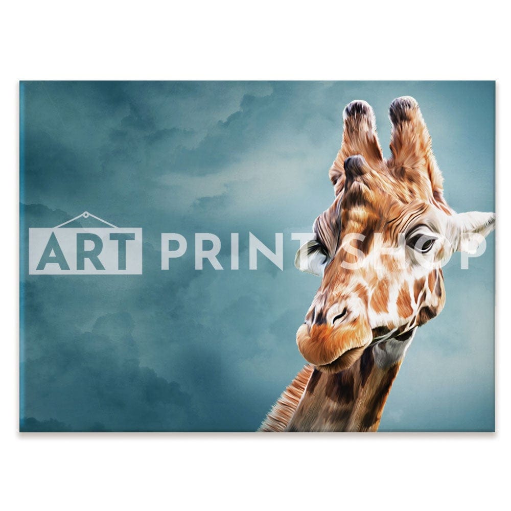 Giraffe In The Clouds Canvas Print wall art product dezy / Shutterstock