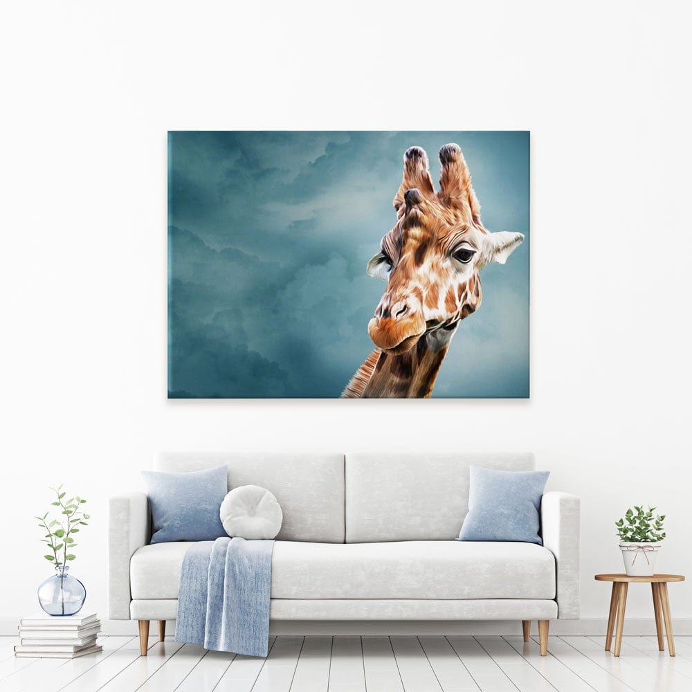 Giraffe In The Clouds Canvas Print wall art product dezy / Shutterstock