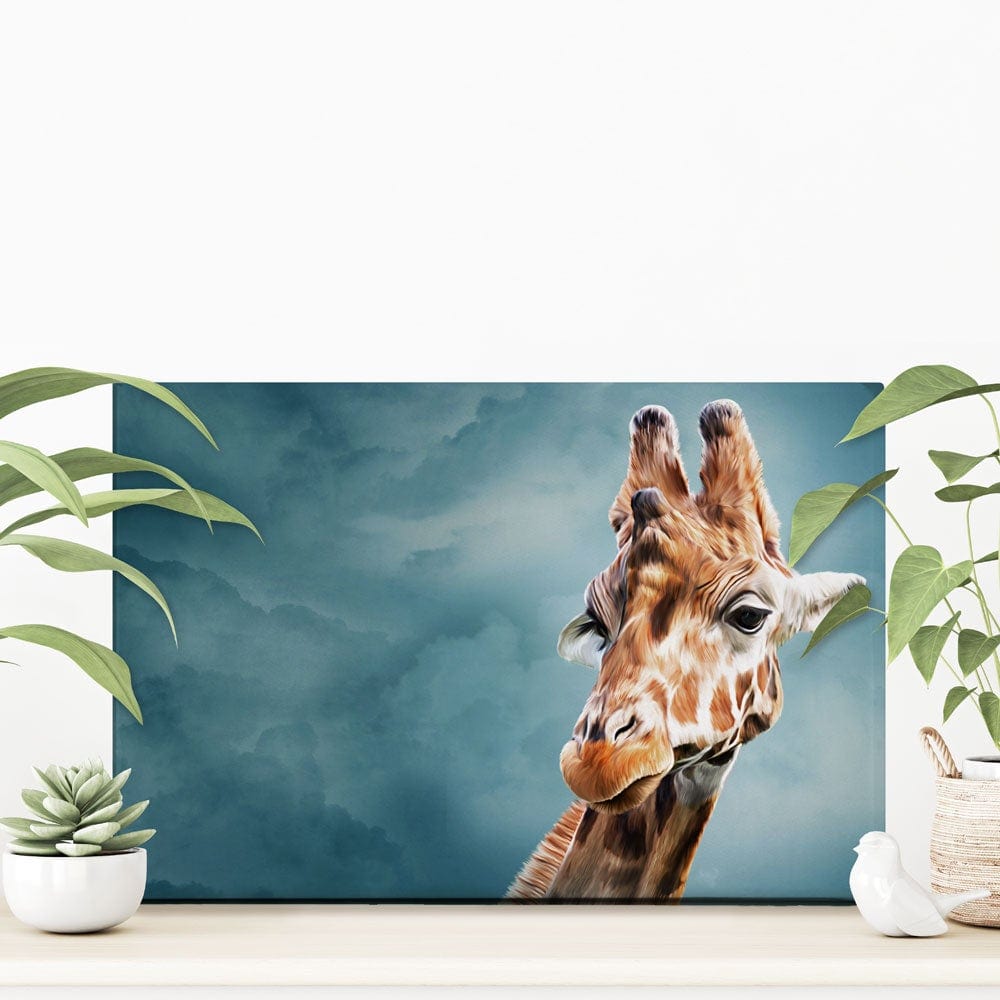 Giraffe In The Clouds Canvas Print wall art product dezy / Shutterstock