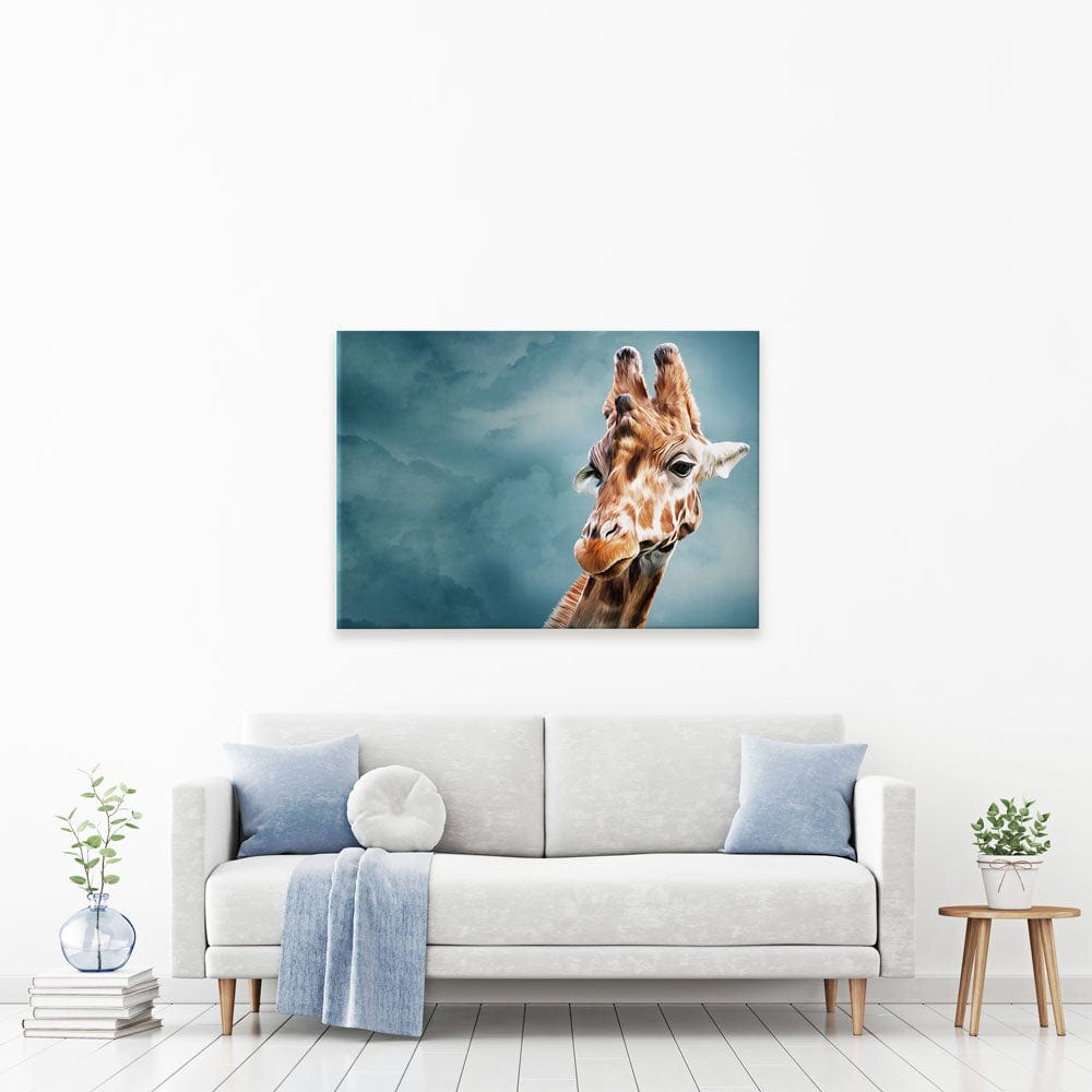 Giraffe In The Clouds Canvas Print wall art product dezy / Shutterstock