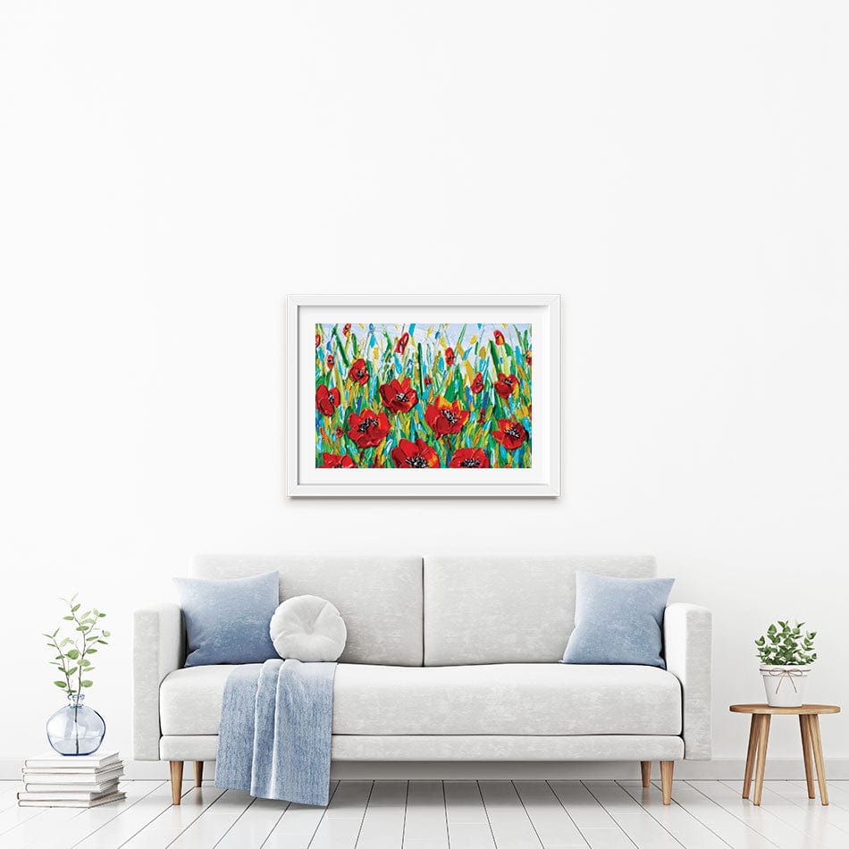 Glorious Poppies Framed Art Print wall art product Olga Tkachyk