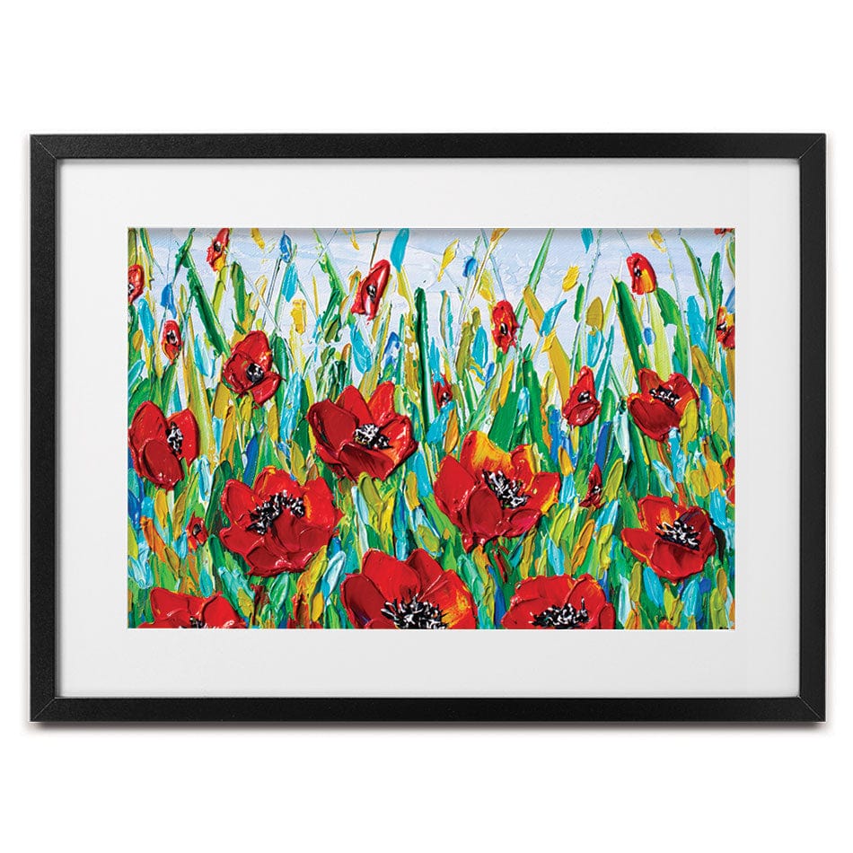 Glorious Poppies Framed Art Print wall art product Olga Tkachyk
