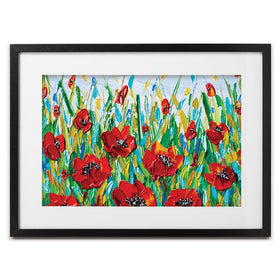 Glorious Poppies Framed Art Print wall art product Olga Tkachyk