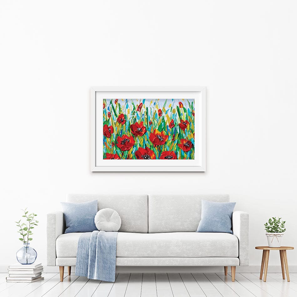 Glorious Poppies Framed Art Print wall art product Olga Tkachyk