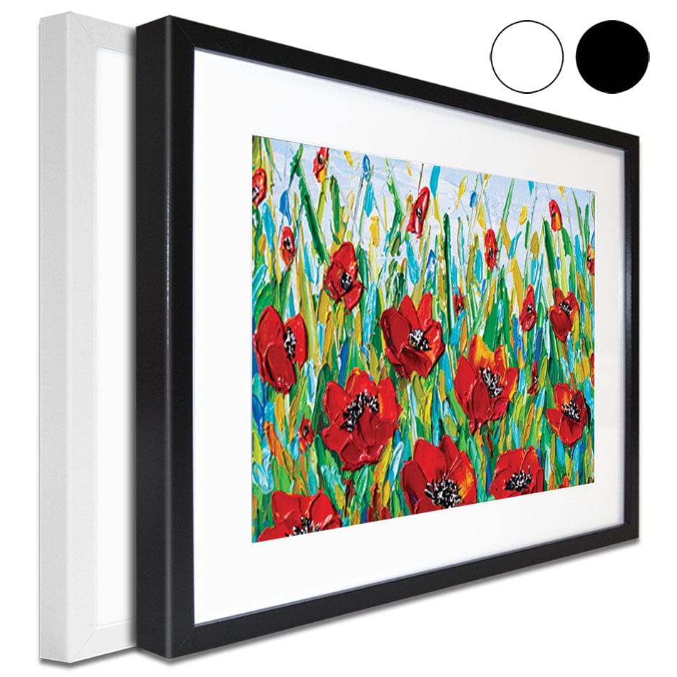 Glorious Poppies Framed Art Print wall art product Olga Tkachyk