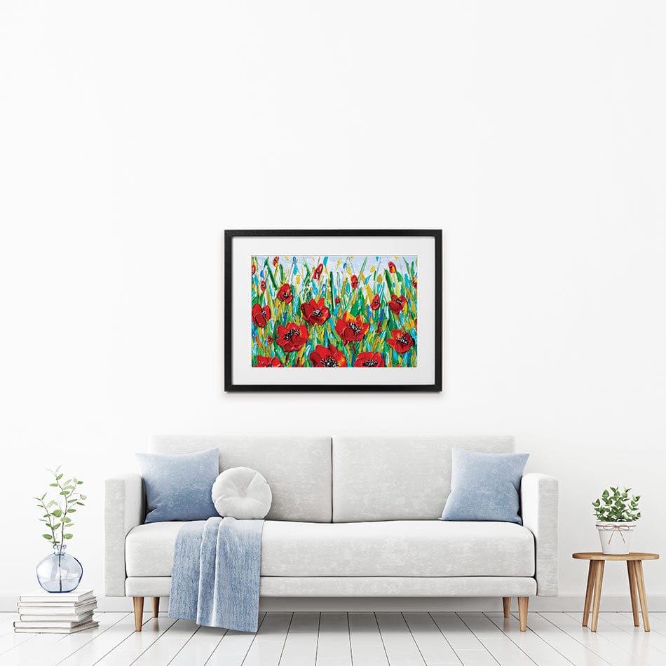 Glorious Poppies Framed Art Print wall art product Olga Tkachyk